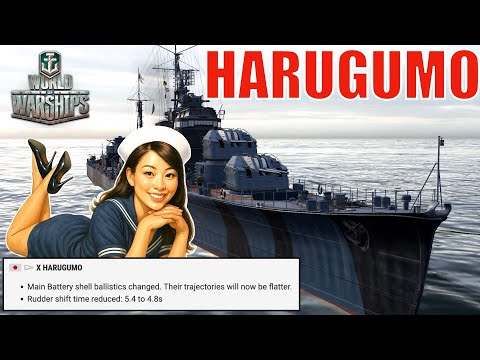 Harugumo Buffed in 14.7! Faster Rudder & Flatter Shells — Still a Monster Gunboat?