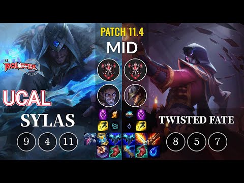 KT Ucal Sylas vs Twisted Fate Mid - KR Patch 11.4