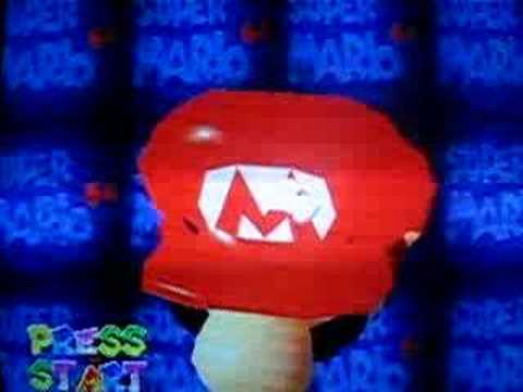 Super Mario 64 playing with Mario's face 2