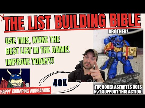 “STOP Building Bad 40k Lists – Follow These New Rules Instead” Warhammer 40k!