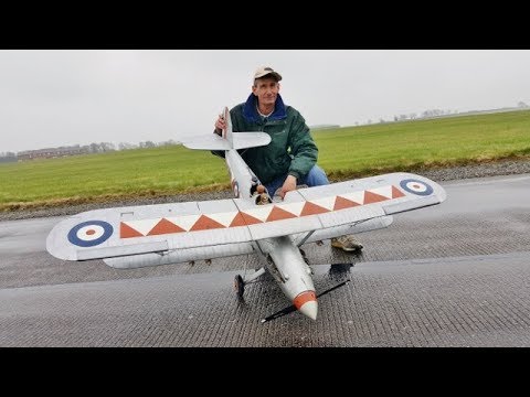 SCALE HAWKER HIND LIGHT BOMBER - LASER 1.20 cu in - RAF BARKSTON HEATH ALAN LILL MEMORIAL - 2018