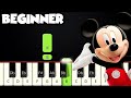 Mickey Mouse Clubhouse Hot Dog Dance BEGINNER PIANO TUTORIAL SHEET MUSIC By Betacustic