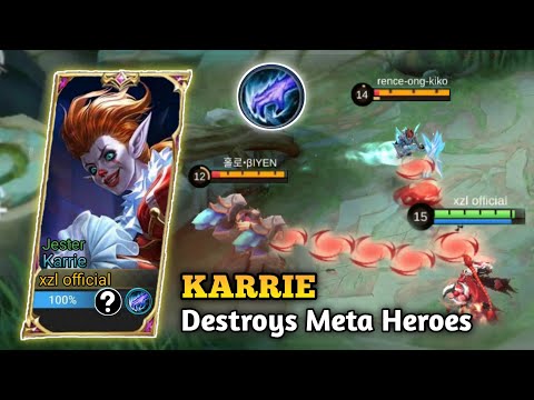 JUNGLE KARRIE IN 2023?! HYPER JUNGLE KARRIE BEST BUILD 2023🔥 MLBB
