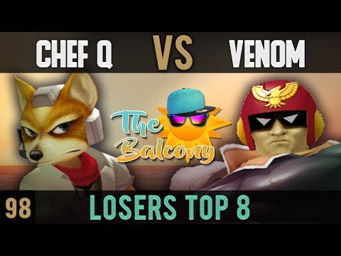 Melee @ the Balcony 99 - Losers Top 8 ft. R3|Venom (Falcon) VS Chef Q (Fox)