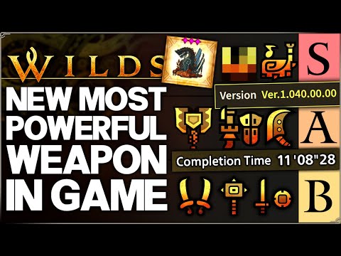 Monster Hunter Wilds - New BEST Highest Damage Weapon in Game - TU4 Weapons Tier List Ranked Guide!