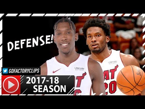Josh Richardson & Justise Winslow Full PS Highlights vs Hawks (2017.10.01) - 18 Pts, 7 Blocks Total!