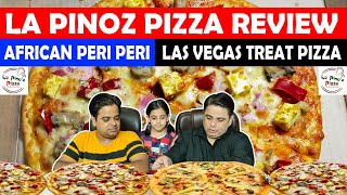 La Pinoz Pizza Review - African Peri Peri ! Las Vegas Treat Pizza ! Cheese pizza ! Indian Food Vlogs