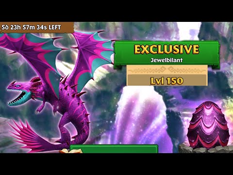 Jewelbilant Max Level 150 Titan Mode - Exclusive Rockstomper - Dragons:Rise of Berk