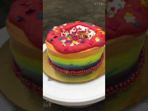 How to make rainbow cake