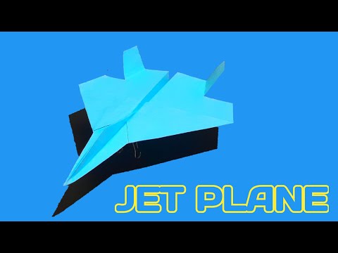 Cara Membuat Pesawat Jet Tempur | PESAWAT KERTAS TERBANG LAMA