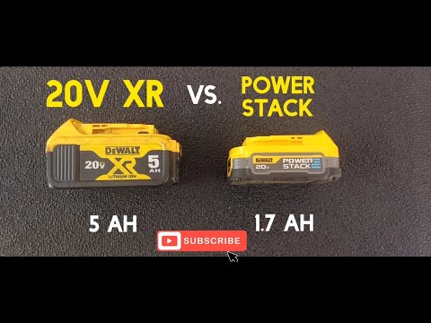 DeWalt XR 5AH vs. Power Stack! Honest review after real word use.