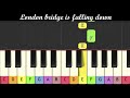 Nursery Rhymes London Bridge Is Falling Down Piano For Children