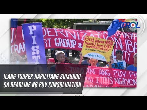 Ilang tsuper napilitang sumunod sa deadline ng PUV consolidation TV Patrol