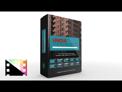 Unique Typography - 2D Production Package for Final Cut Pro X - Pixel Film Studios