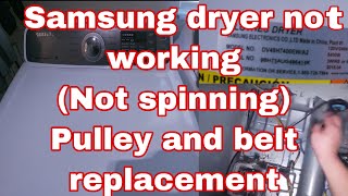 How to Fix Samsung Dryer Not Spinning or Tumbling | Model DV48H7400EW/A2