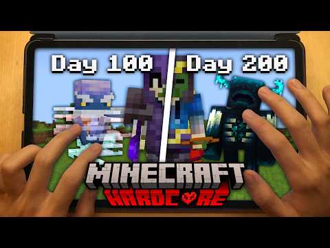 I Survived 200 Days in Minecraft Pocket Edition Hardcore