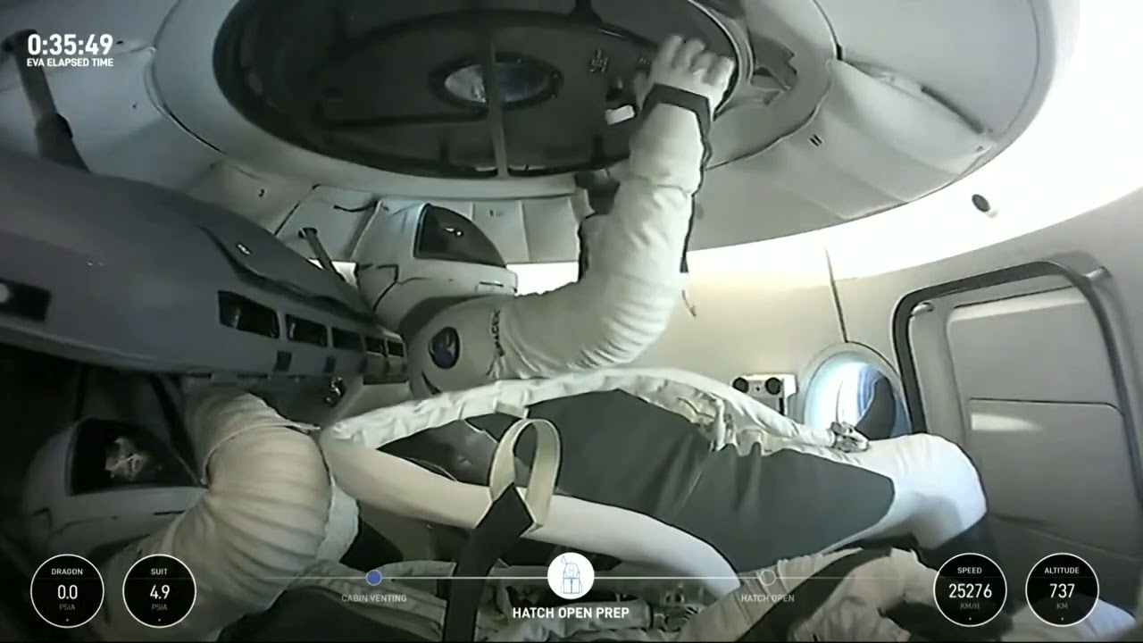 HATCH OPEN! SpaceX Polaris Dawn Spacewalk