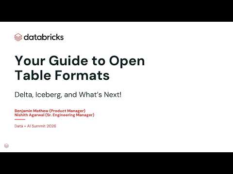 Watch: Your Guide to Open Table Formats — Delta, Iceberg, Best Practices, and What’s Next!
