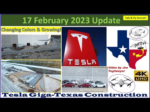Entrance Changes, Solar Canopies & Die Shop Progress! 17 February 2023 Giga Texas Updates (07:35AM)