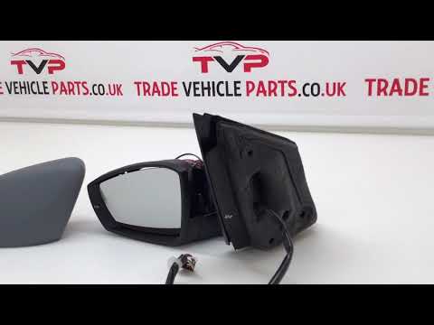 Fits VW Polo 2009-2014 Door Wing Mirror Heated Electric Primed Indicator Left 10 Pin video