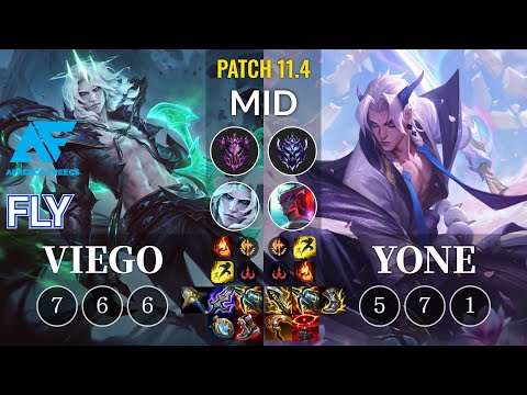 AF Fly Viego vs Yone Mid - KR Patch 11.4