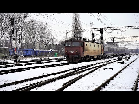 [4K] CFR Calatori EA1-567 with InterRegio 1655, București Nord - Suceava [February, 2021]