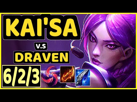 LUGER (KAI'SA) vs DRAVEN - 6/2/3 KDA BOTTOM ADC CHALLENGER GAMEPLAY - EUW