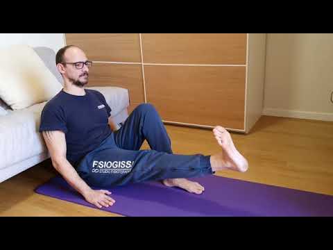 Riabilitazione ginocchio Esercizio contrazione isometrica in elevazione Prof. Franceschi ortopedico