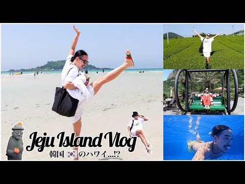 [Vlog coreano da ilha de Jeju # 1] Uma viagem de 3 noites e 4 dias ao Havaí na Coreia do Sul / Ilha de Jeju é a melhor