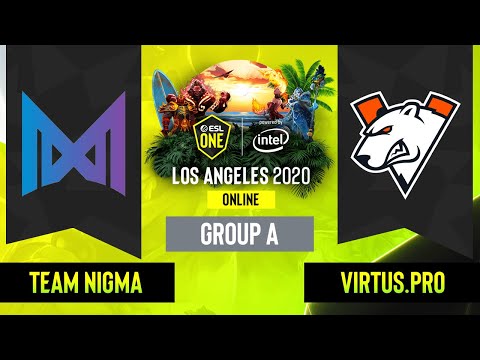 Dota2 - Team Nigma vs Virtus.pro - Game 1 - Group A - EU/CIS - ESL One Los Angeles