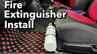 How to Install a Fire Extinguisher In Your Car | Subaru GC8 w/ ART Bracket