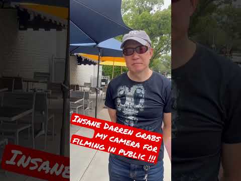 Cry baby #Darren attempts to grab my camera no filming !!!