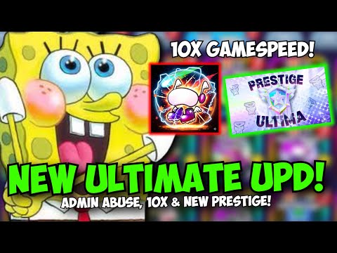 New PRESTIGE ULTIMATE UPD & Admin Abuse + 10X GAMESPEED!  | Spongebob TD
