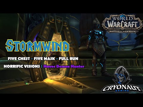 FIVE MASKS | FIVE CHEST Horrific Vision: Stormwind FULL CLEAR Havoc DH