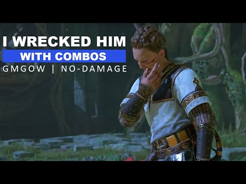 Bullying Heimdall Stylishly with long Combos - [GOW Ragnarok | No Damage | GMGoW]