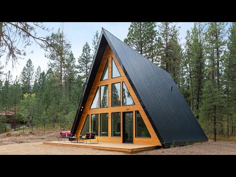 Amazing Modern Mountain A-frame is nestled in the Valley High