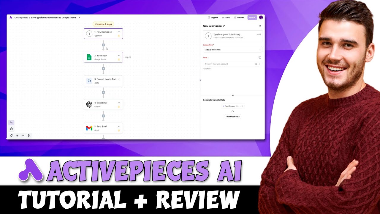 How To Use Activepieces Ai - Best Tutorial For Beginners 2025 (Review) video thumbnail