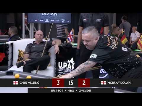 Ultimate Pool Morocco  - Cpp Event  Chris Melling vs Morray Dollan   RACE TO 7