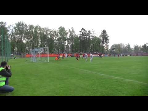 MKS Kluczbork   Odra Opole 2014.04.23 bramka Adama Orłowicza