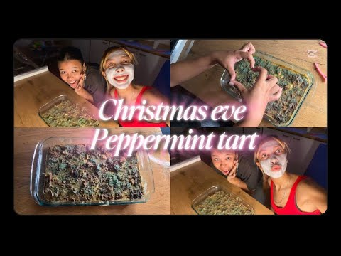 Making peppermint tart with my sister @ashleemuller for Christmas