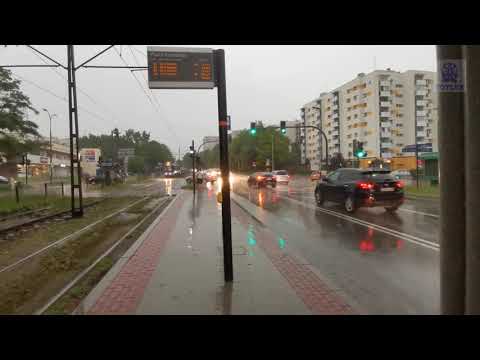 Nowe Czyżyny (Kraków), drobny grad | Przystanek tramwajowy Piasta Kołodzieja | 24-06-2021