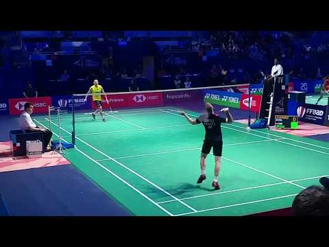 (IFB 2019) Low Angle - Lin Dan vs Brice Leverdez Game1 [720p no sound]