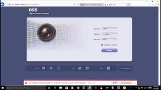 login as an operator for DSS