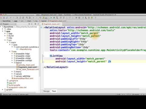 30 Add ListView to layout
