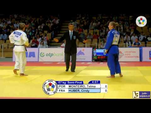 Judo 2013 Grand Prix Rijeka: Monteiro (POR) - Huber (FRA) [-57kg] semi-final