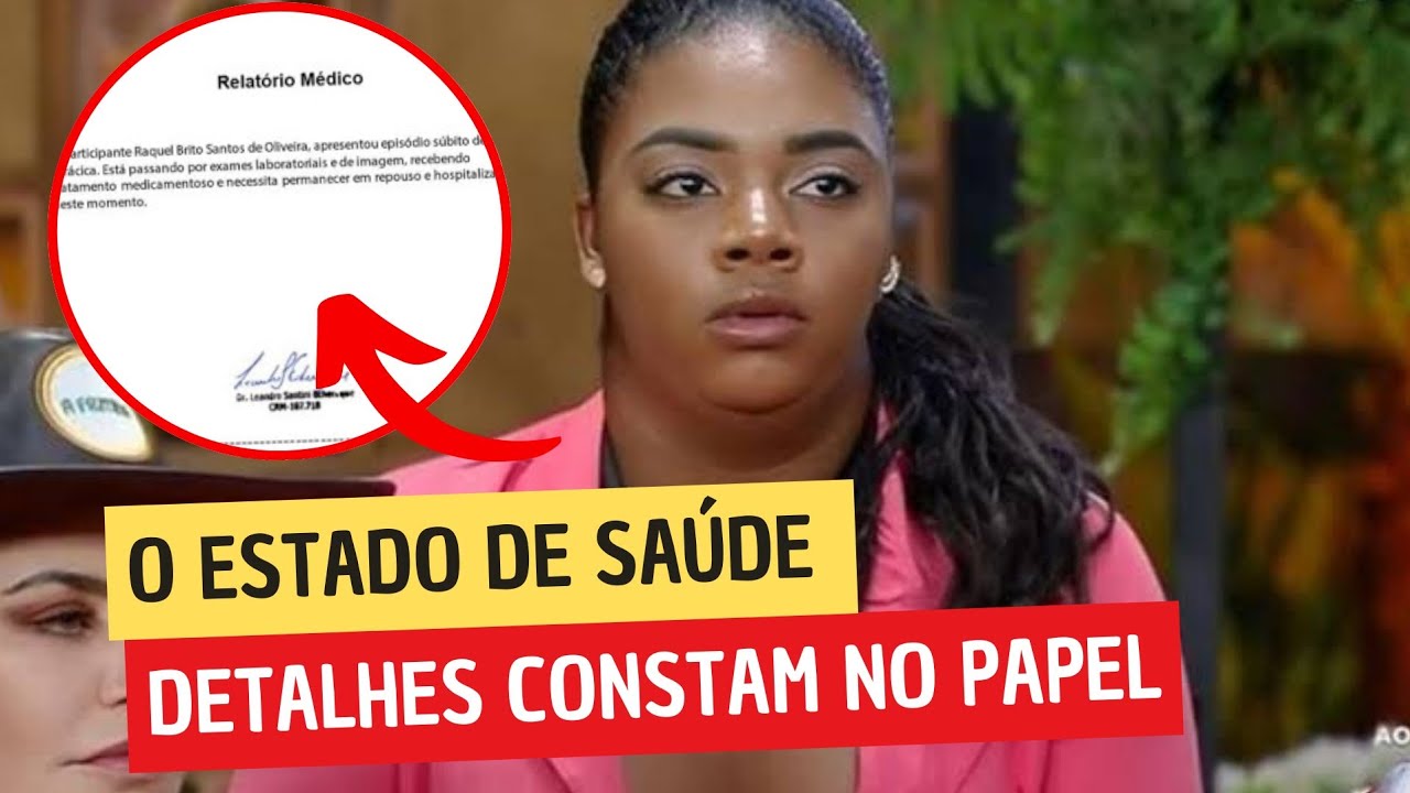 🚨Vaza documento que confirma estado de saúde de Raquel Brito!