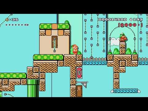 Mario Max 5-3 Wiggler Falls by Max - Super Mario Maker - No Commentary 1bm