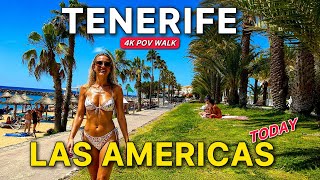 Tenerife today. Beach walk Playa del Camison. Spain 4K