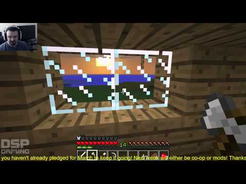 Minecraft 1st Run EVER pt9 - Encasing the Mine!