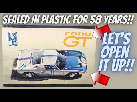 Ich habe die Versiegelung eines 58 Jahre alten antiken IMC GT 40 Modellbausatzes geöffnet!!